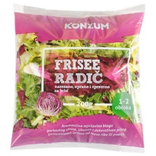 Konzum Frisee-radič-mrkva 400g Akcija u trgovini Konzum