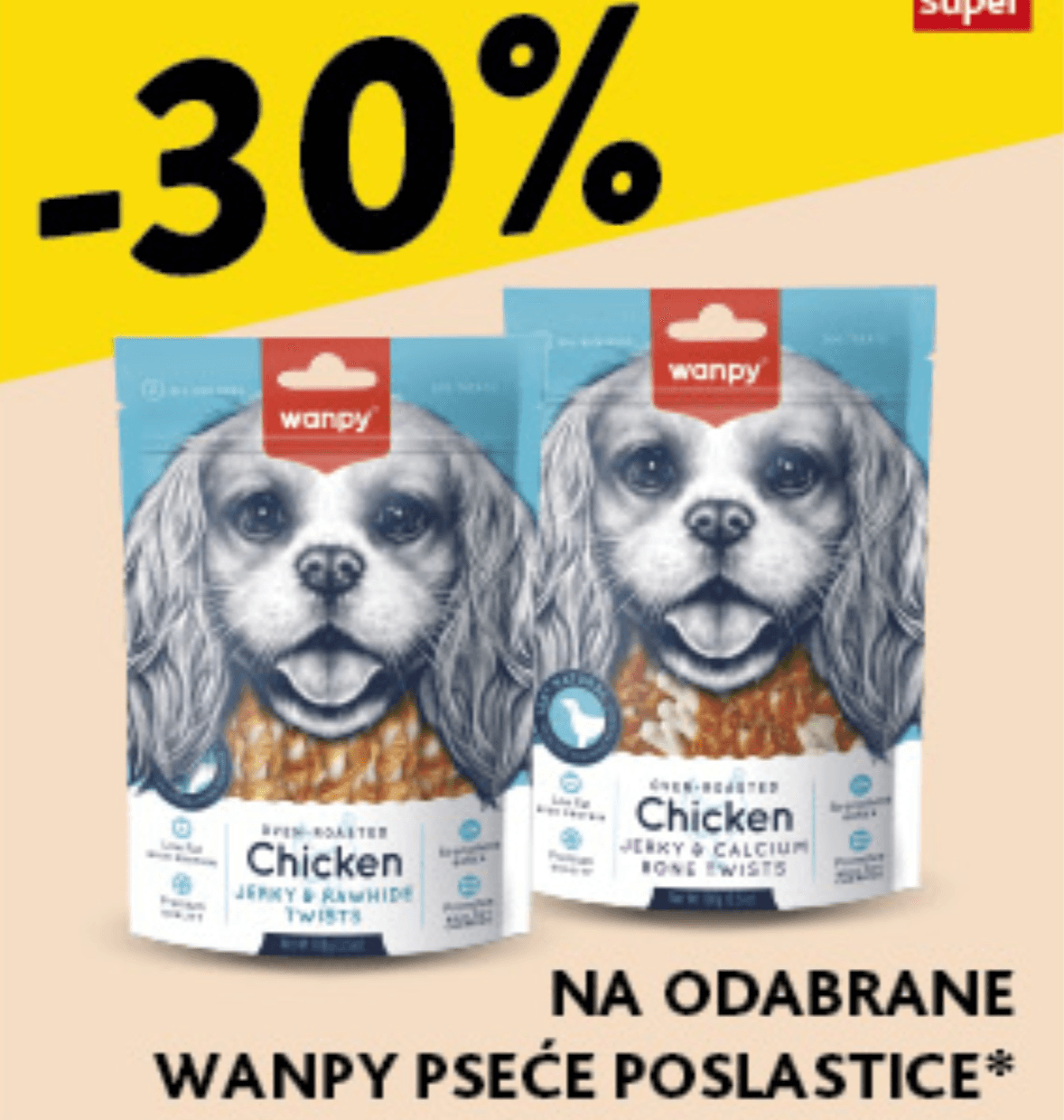Odabrane Wanpy pseće poslastice - Akcija u trgovini Konzum