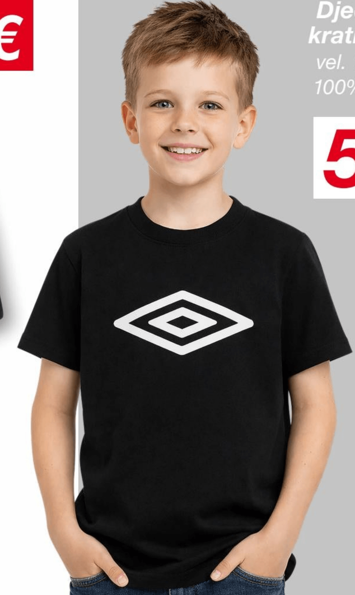 Dječja majica kratkih rukava Umbro - Akcija u trgovini Kik