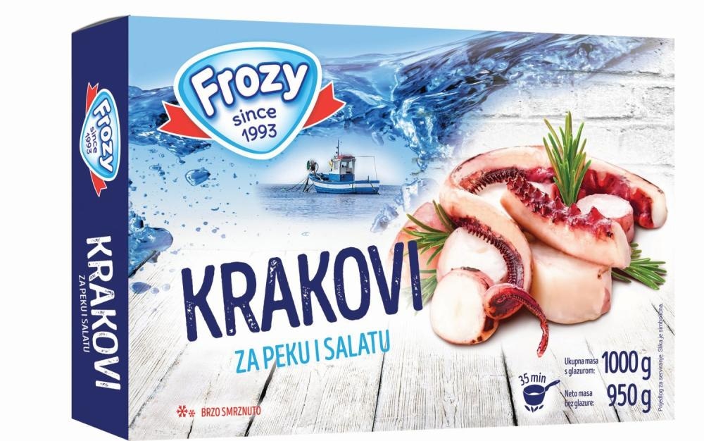 Krakovi za peku i salatu Frozy 1 kg - Akcija u trgovini KTC