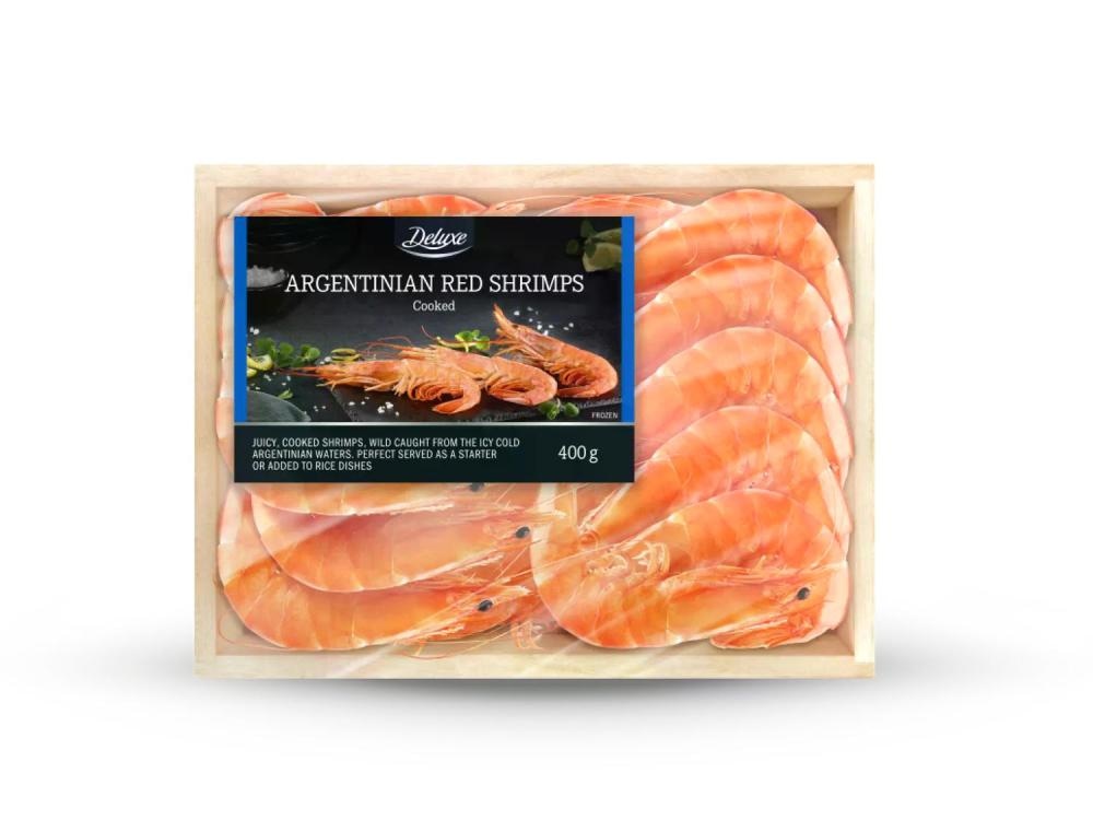 Argentinske crvene kozice Deluxe Argentinian Red Shrimps 400 g - Akcija u trgovini Lidl