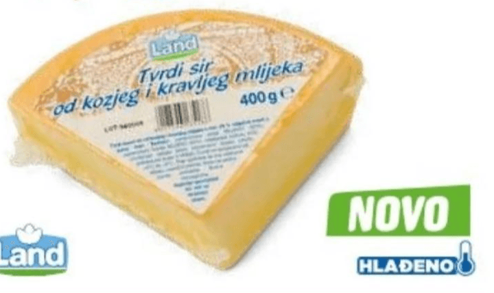 Land sir tvrdi s kozjim i kravljim mlijekom 400 g Akcija u trgovini Eurospin