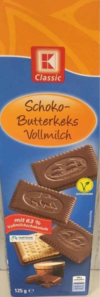 Vollmilch Schoko-Butterkeks 125 ge Classic - Akcija u trgovini Kaufland