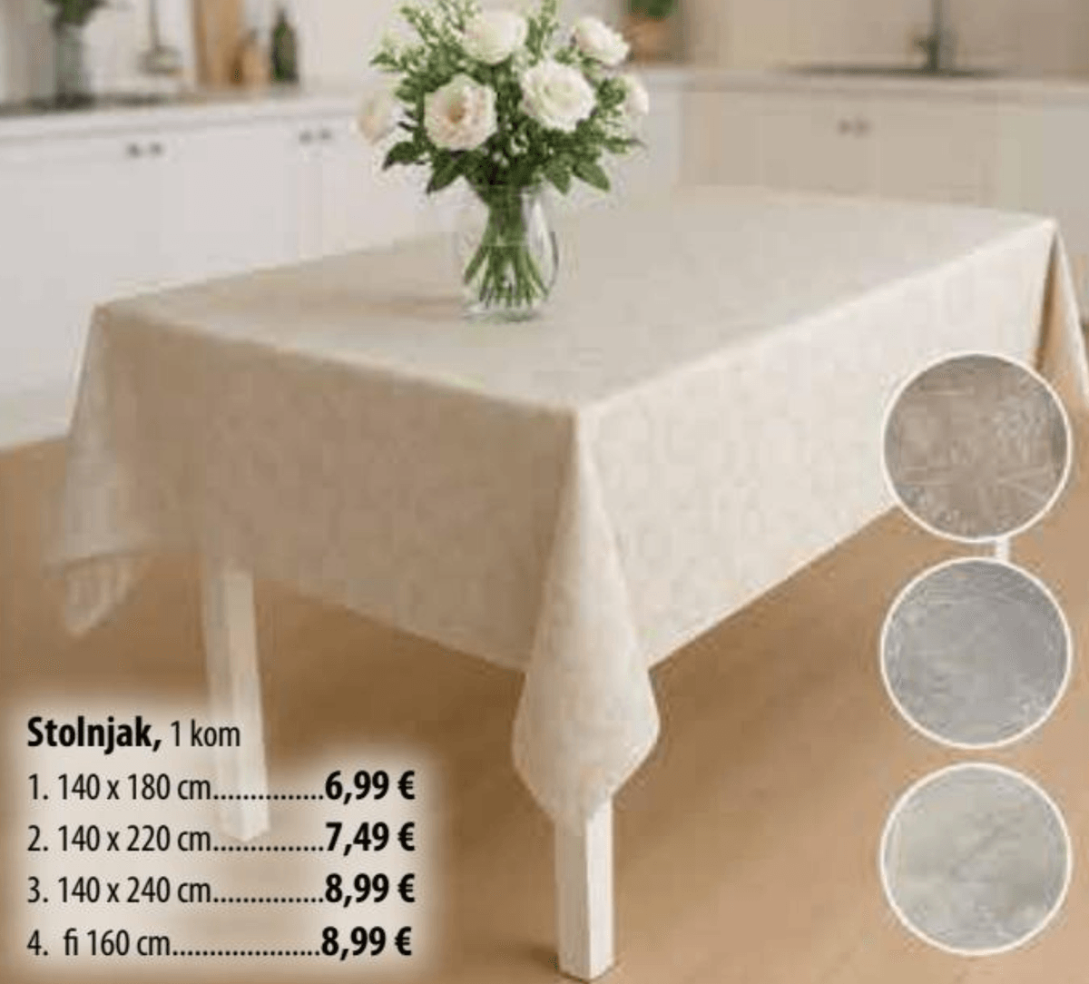 Stolnjak 1 kom - Akcija u trgovini NTL