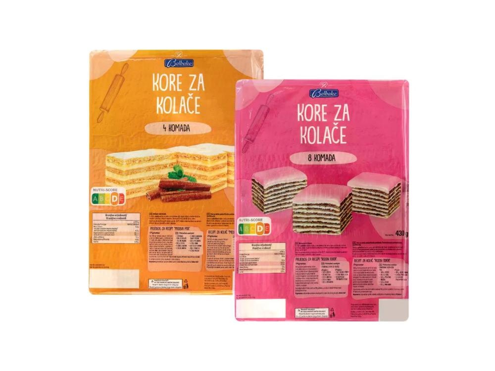 Kore za kolače 430 g Kopiada - Akcija u trgovini Lidl