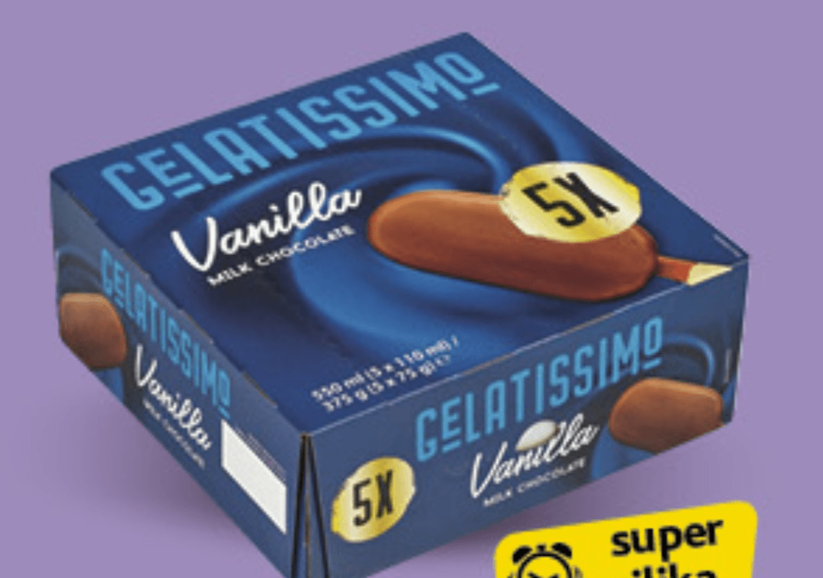GELATISSIMO Vanilla 5x110ml - Akcija u trgovini Konzum