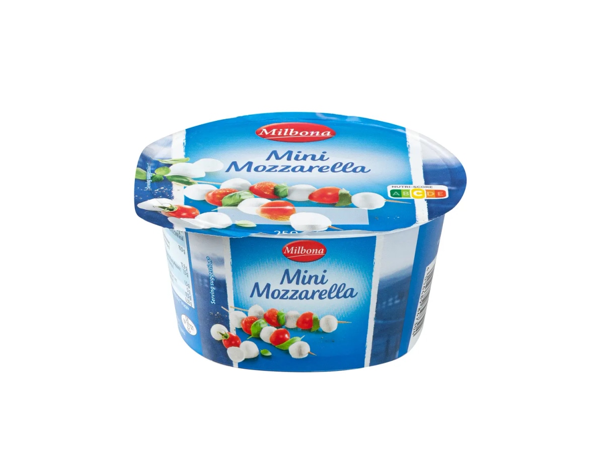Milbona Mini mozzarella 125 g (ocijeđene mase) - Akcija u trgovini Lidl