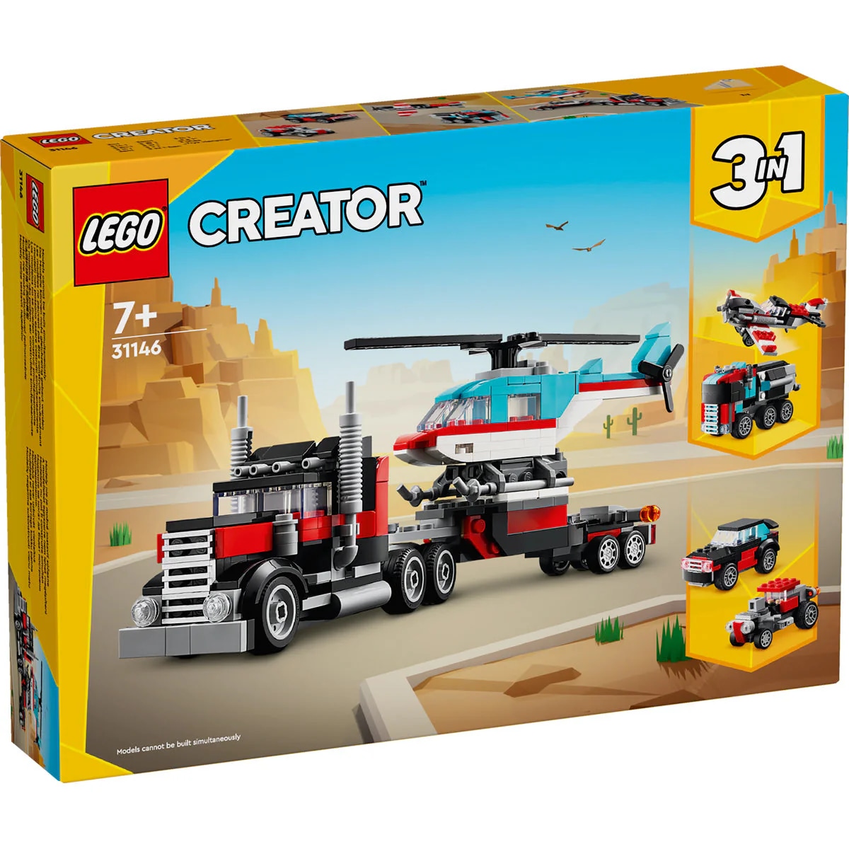 LEGO Creator Kamion s ravnom prikolicom i helikopter Akcija u trgovini Kaufland