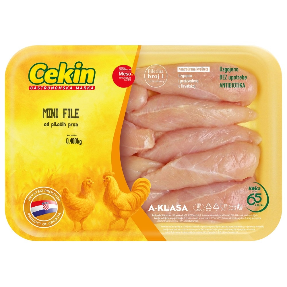 Pileći mini file ili pileći odresci od filea prsa 400 g Cekin Akcija u trgovini KTC