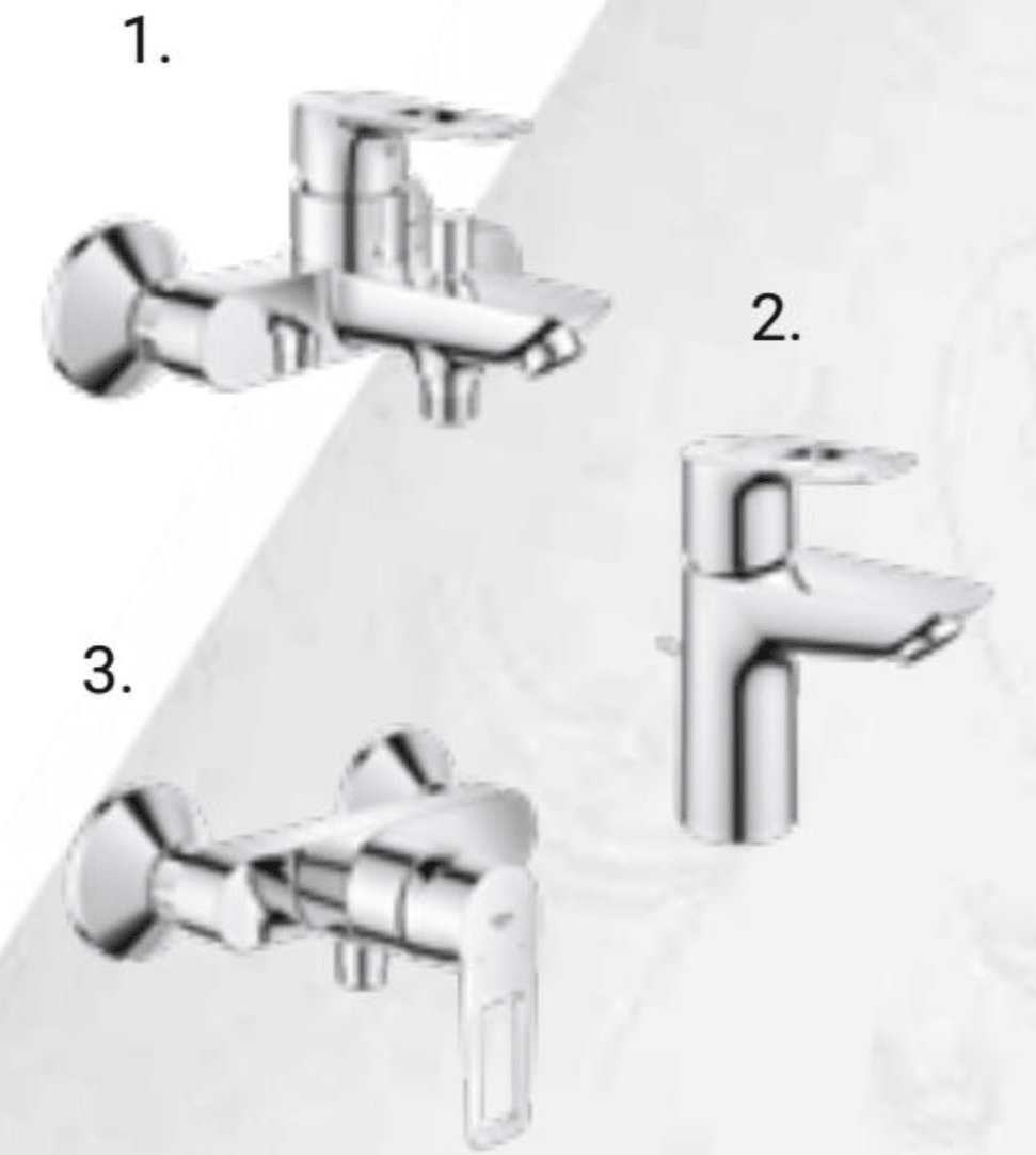 Miješalica za tuš kadu START LOOP OHM - Akcija u trgovini Pevex