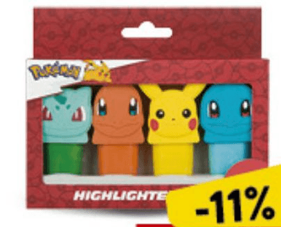 Flomasteri Pokemon 4/1 Akcija u trgovini Konzum