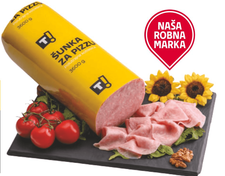 T! Šunka za pizzu 1 kg - Akcija u trgovini Tommy