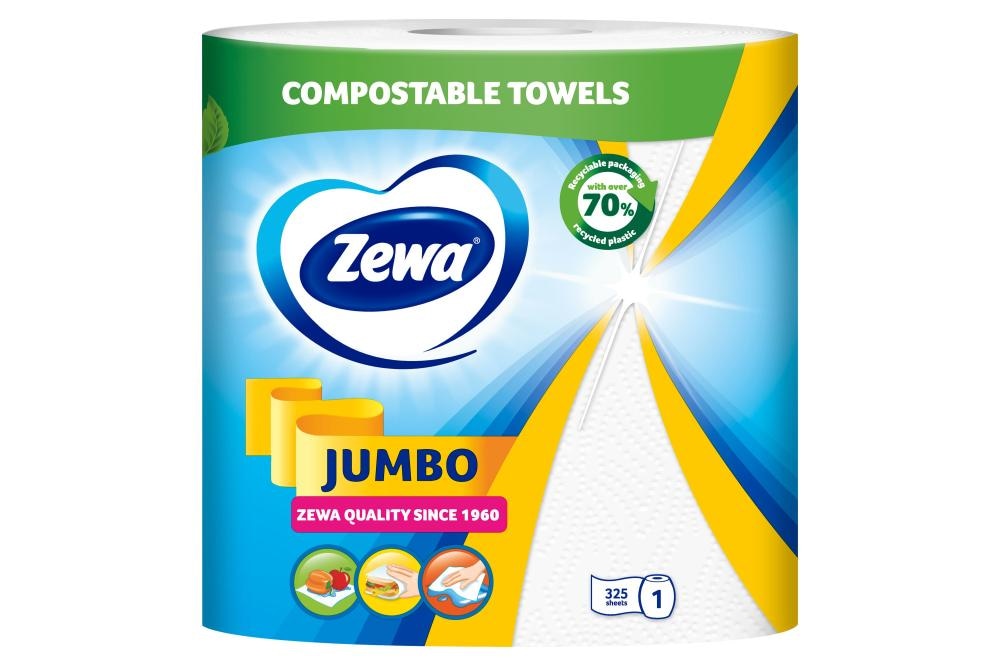 Papirnati ručnici Zewa Jumbo White 2 sloja, 325 listića - Akcija u trgovini Interspar