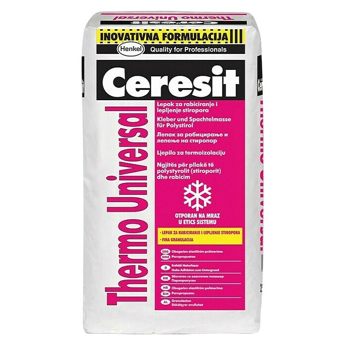 Ceresit Thermo Universal ljepilo za izolacijske ploče 25 kg Akcija u trgovini Bauhaus