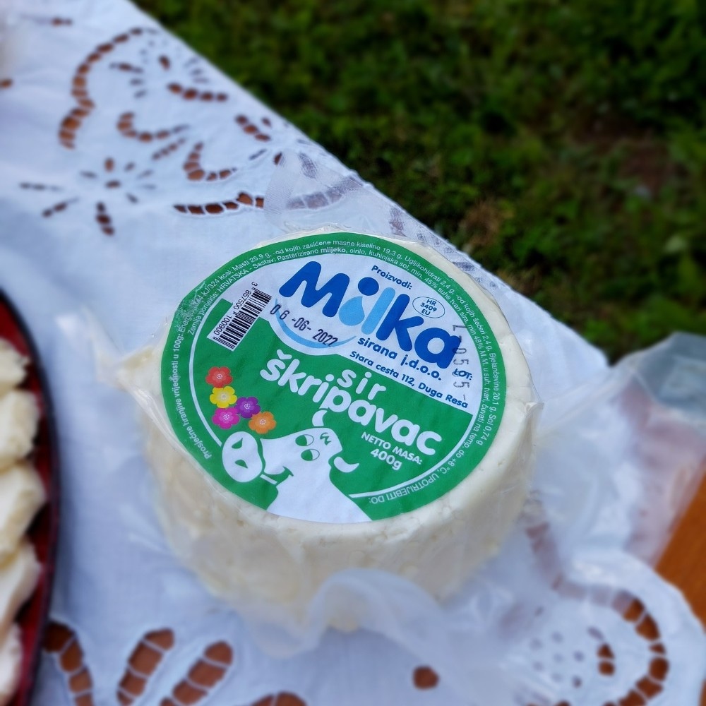 Škripavac 400 g Sirana Milka Akcija u trgovini Plodine