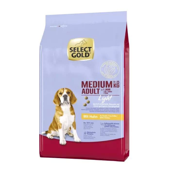 Select Gold Light Adult Medium 12 kg Akcija u trgovini Zoo City