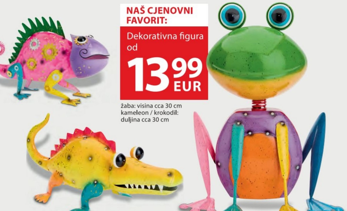 Dekorativna figura - Akcija u trgovini NKD