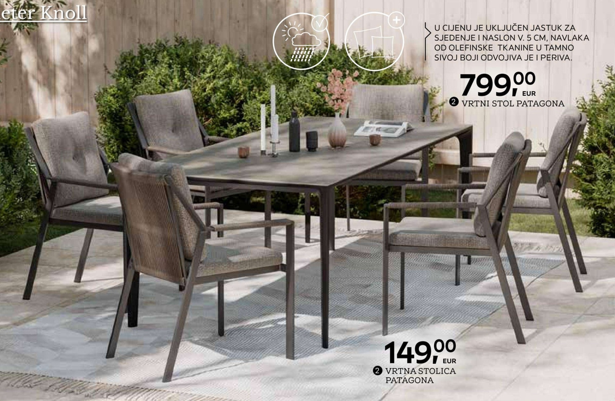 Vrtni stol Patagona Dieter Knoll - Akcija u trgovini Lesnina