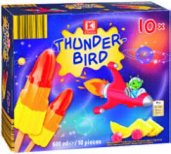 Sladoled na štapiću Thunderbird 10 x 60 ml K Classic - Akcija u trgovini Kaufland