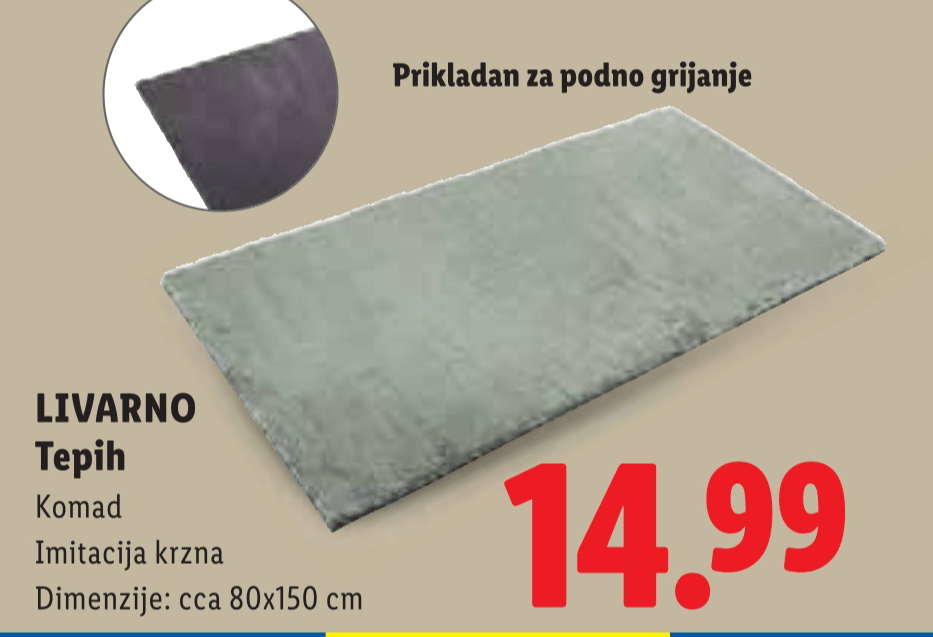 LIVARNO Tepih Komad - Akcija u trgovini Lidl