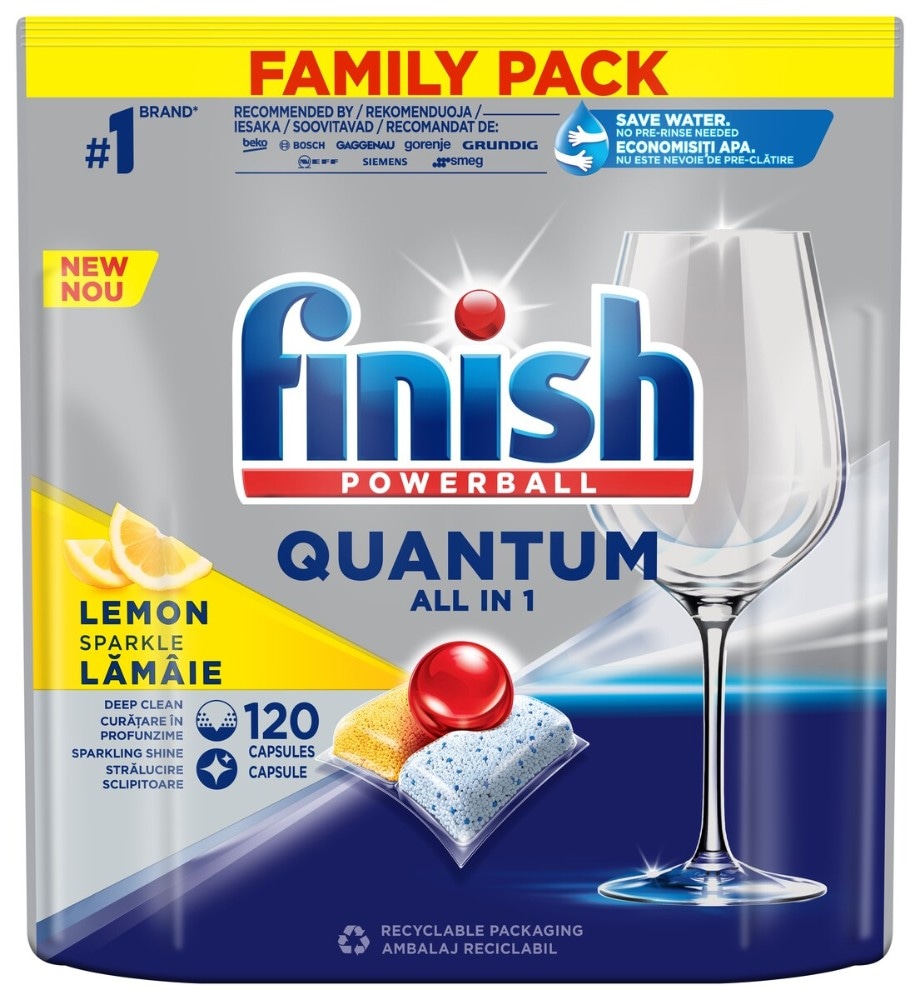 Finish Quantum tablete za perilicu posuđa 120 pranja - Akcija u trgovini Lidl