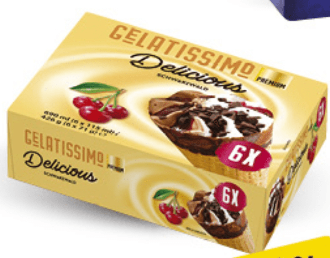 GELATISSIMO Delicious Schwarzwald 6x115ml - Akcija u trgovini Konzum