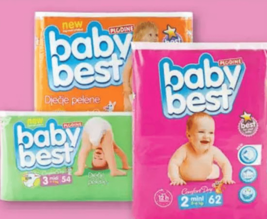 Baby Best Pelene 44 - 62 komada - Akcija u trgovini Plodine