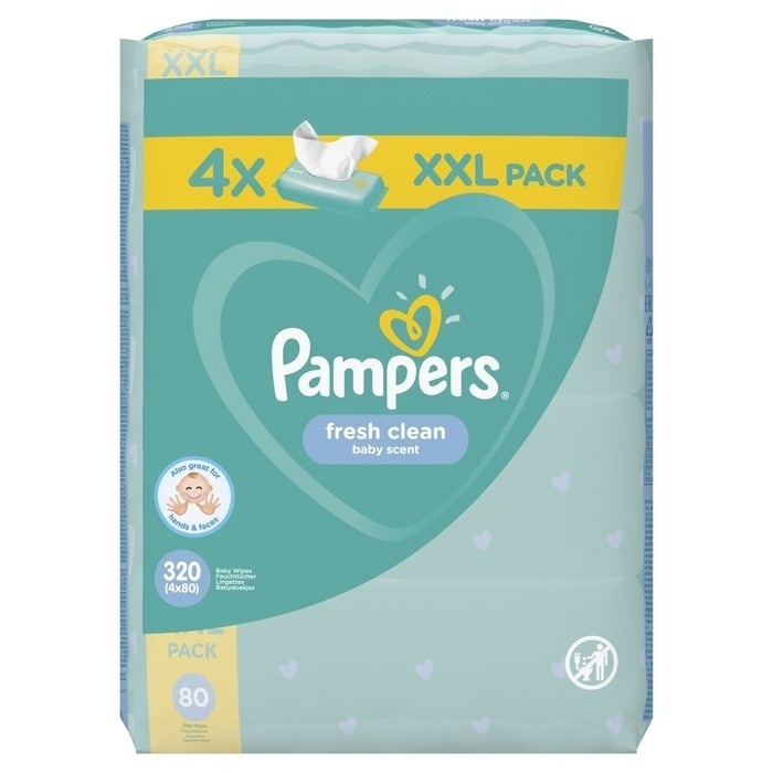 Pampers Fresh & Clean vlažne maramice 320 kom Akcija u trgovini Bipa