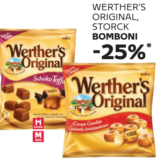 Werther's Original, Storck Bomboni - Akcija u trgovini Tommy