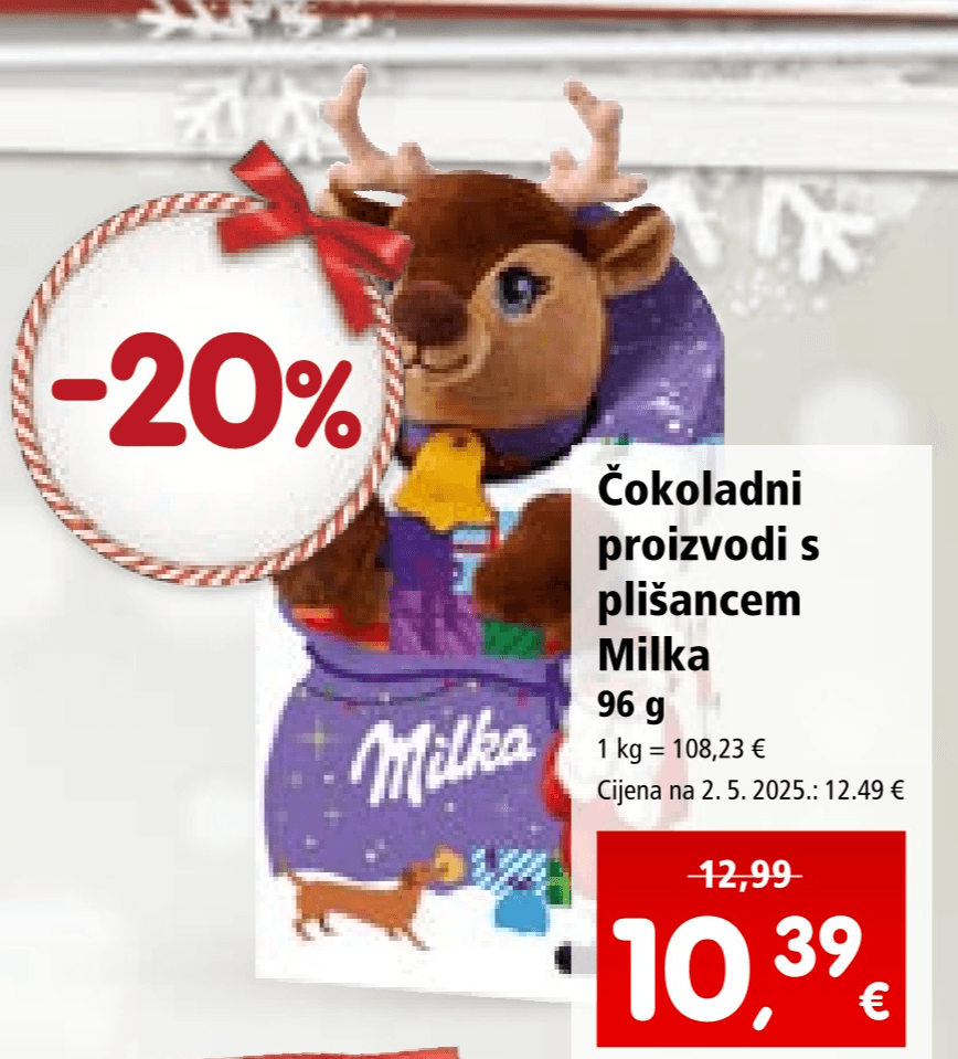 Čokoladni proizvodi s plišancem 96 g Milka - Akcija u trgovini Interspar