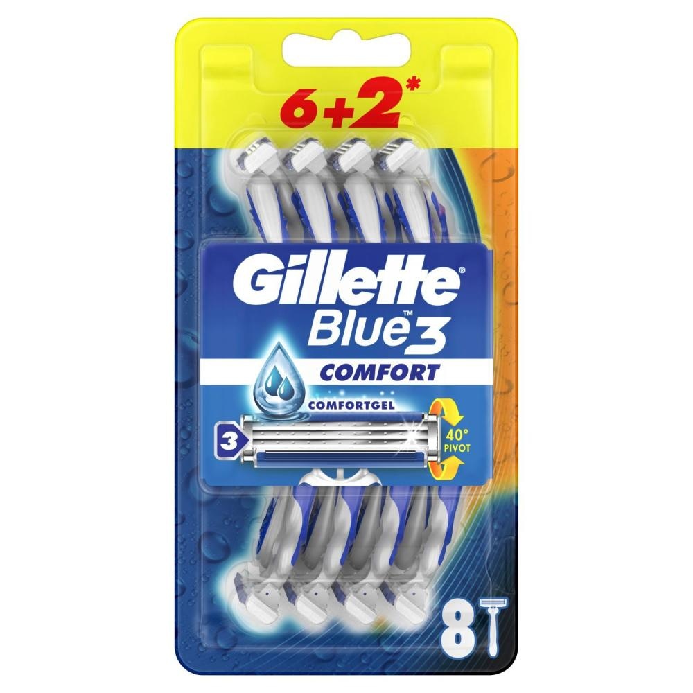 Gillette Jednokratni brijač Blue3 6+2, pak - Akcija u trgovini Konzum