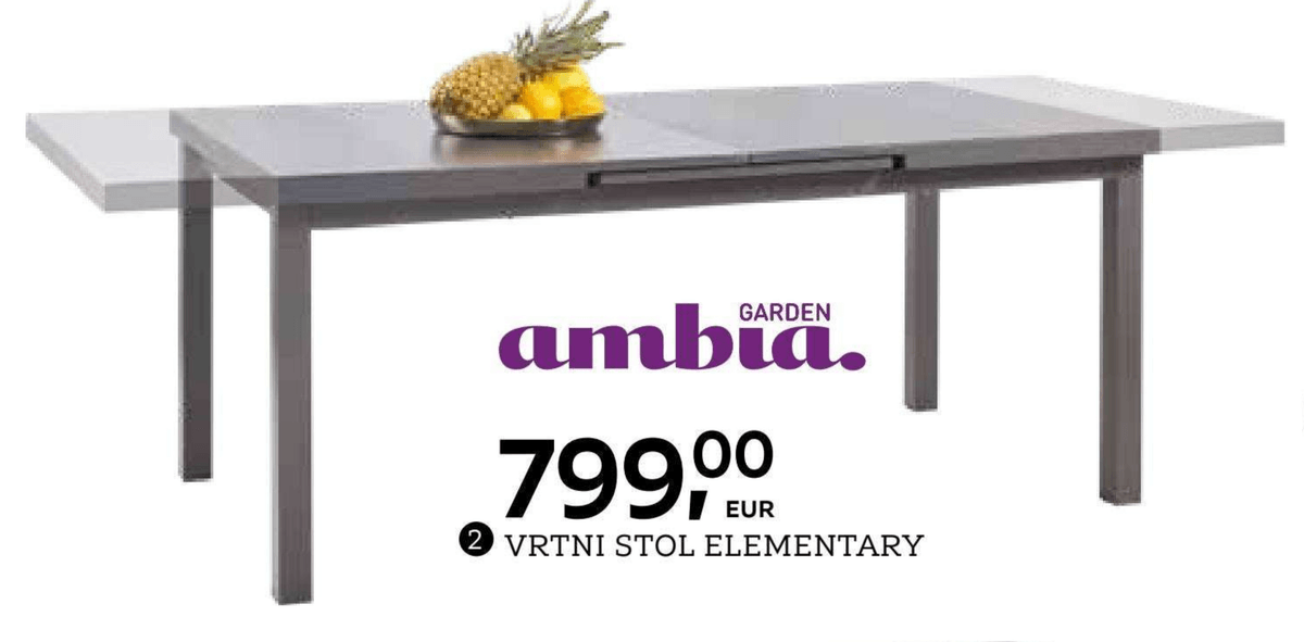 Vrtni stol Elementary - Akcija u trgovini Lesnina
