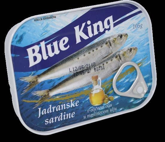 Sardine u maslinovom ulju 105 g Blue King - Akcija u trgovini Eurospin