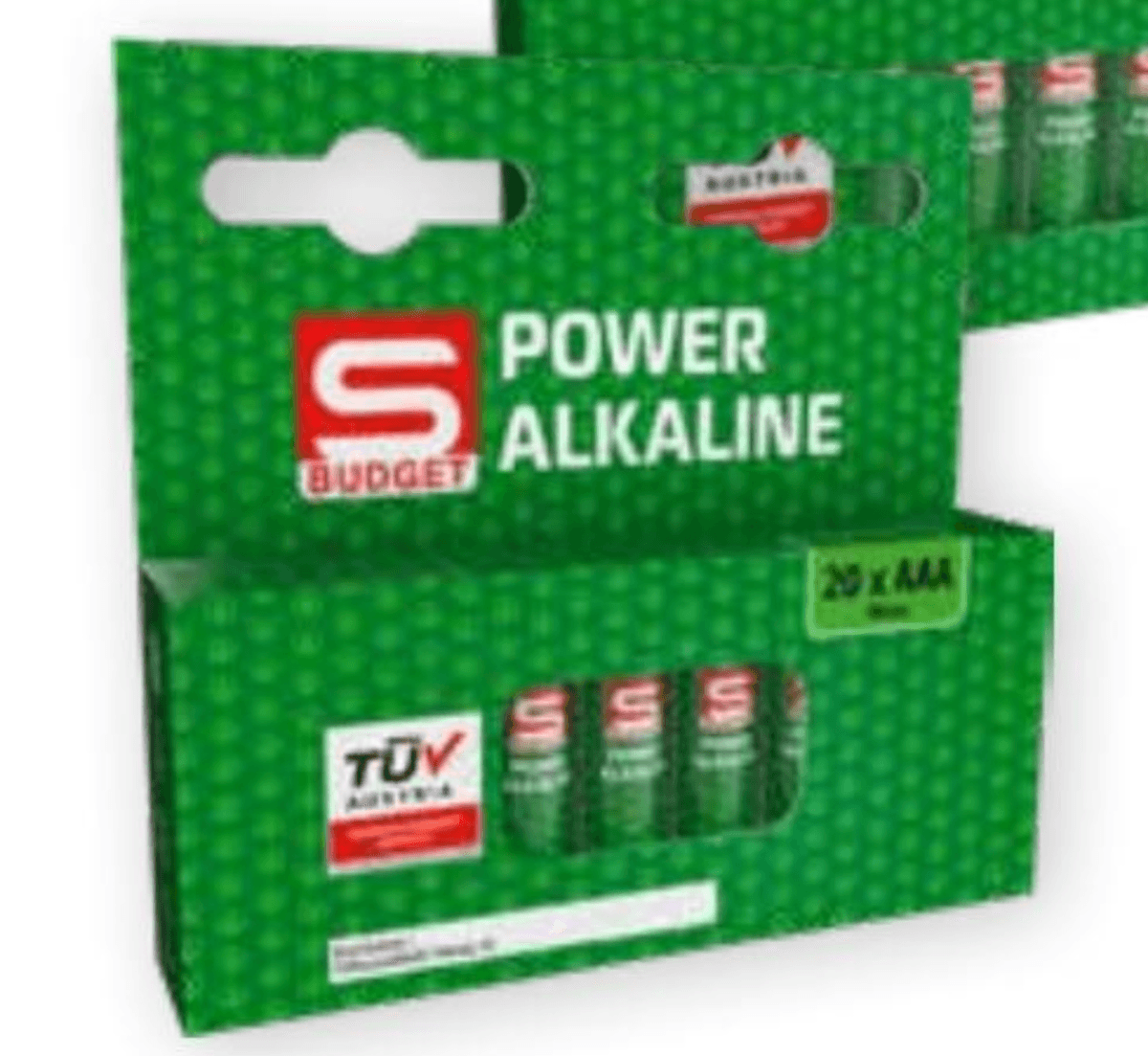 Baterije S-BUDGET 20 komada - Akcija u trgovini Interspar