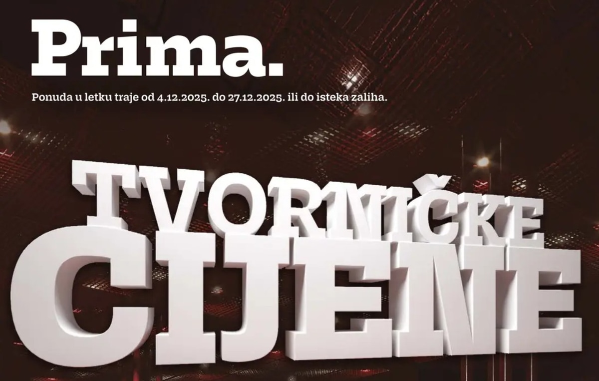 Prima katalog Tvorničke cijene od 04.12. do 27.12.2025