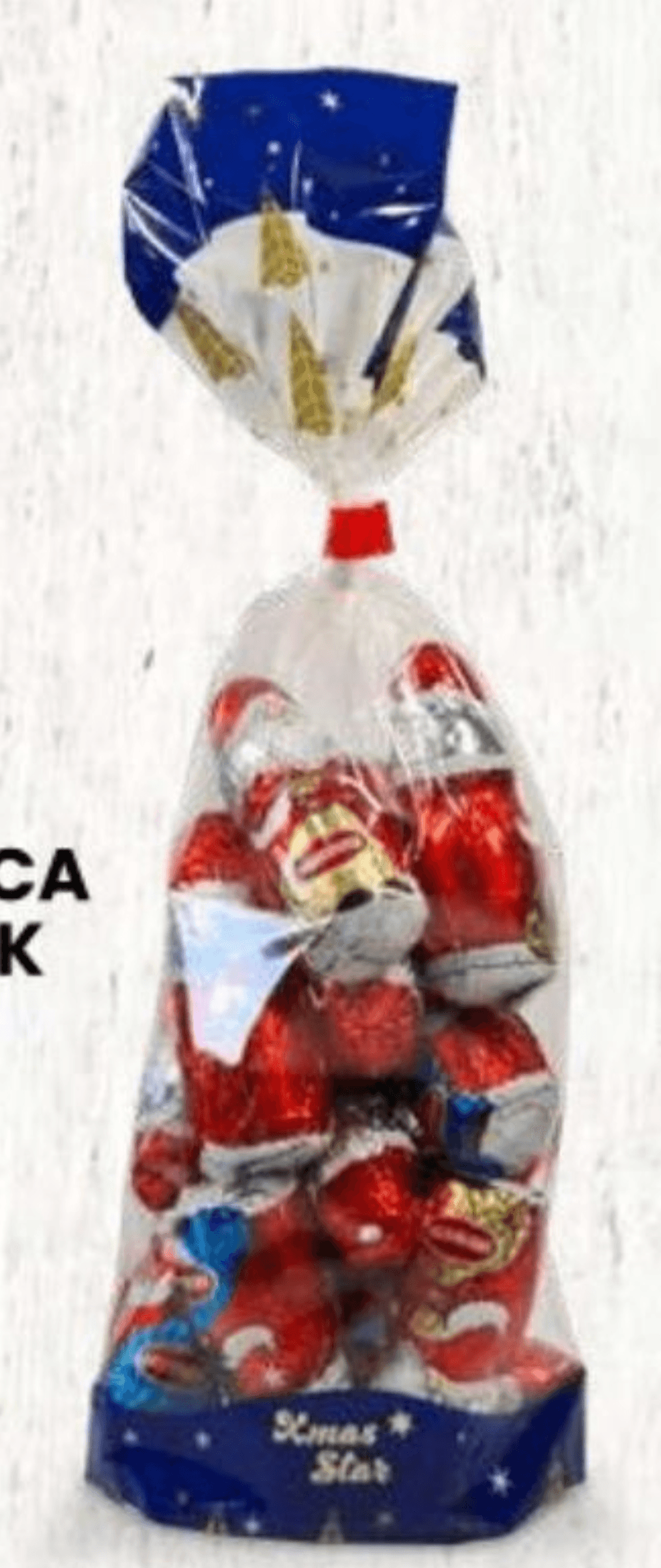 Božićna vrećica Djed Božićnjak 120 g Xmas Star - Akcija u trgovini Eurospin