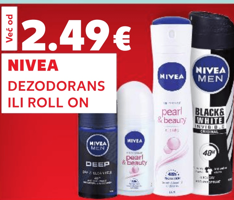 NIVEA Dezodorans ili Roll On - Akcija u trgovini Kaufland