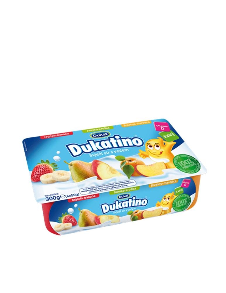 DUKATINO SVJEŽI SIR S VOĆEM 6x50g, pak - Akcija u trgovini Konzum