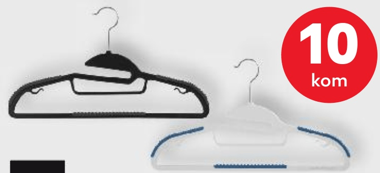 LIV QO BO Vješalice za odjeću 10 kom - Akcija u trgovini Kaufland