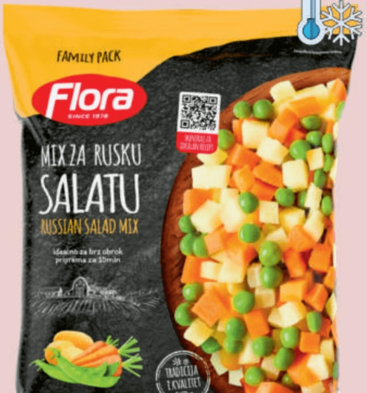 Flora Mix za rusku salatu 700 g - Akcija u trgovini Boso