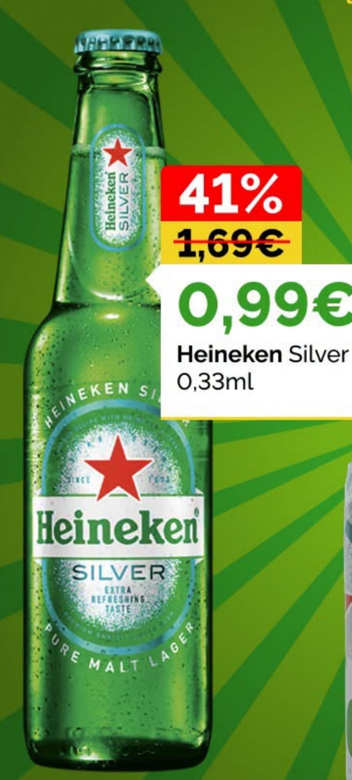 Heineken Silver 0,33ml - Akcija u trgovini Žabac