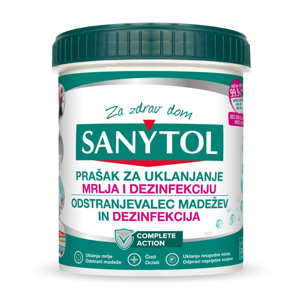 Sanytol prašak za uklanjanje mrlja i dezinfekciju 450 g Akcija u trgovini Konzum