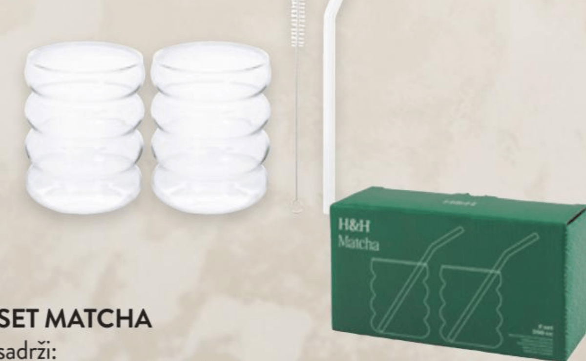 Set Matcha 1 set H&H - Akcija u trgovini Spar