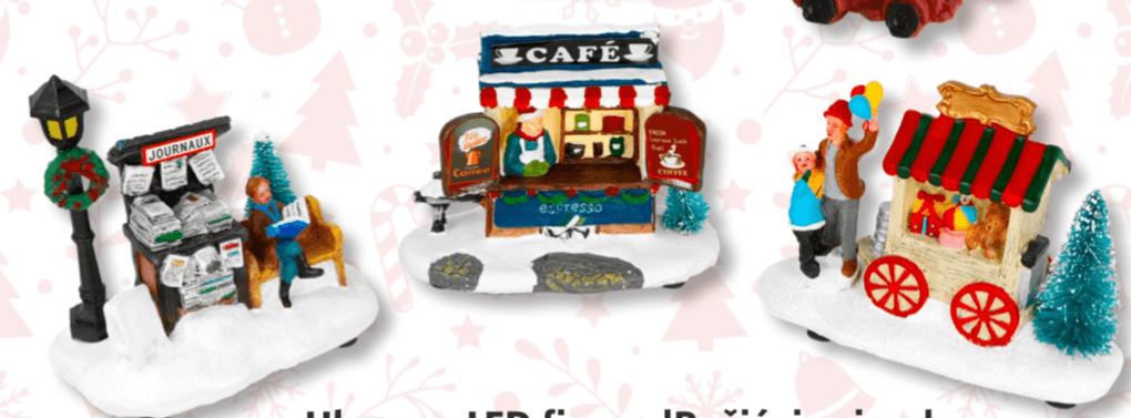 Ukrasna LED figura 'Božićni sajam' - Akcija u trgovini Bauhaus