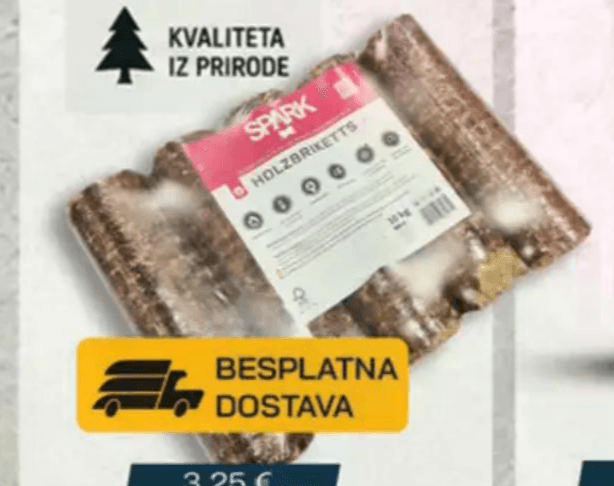 Briket bukva 10 kg Spark Akcija u trgovini Vinkoprom