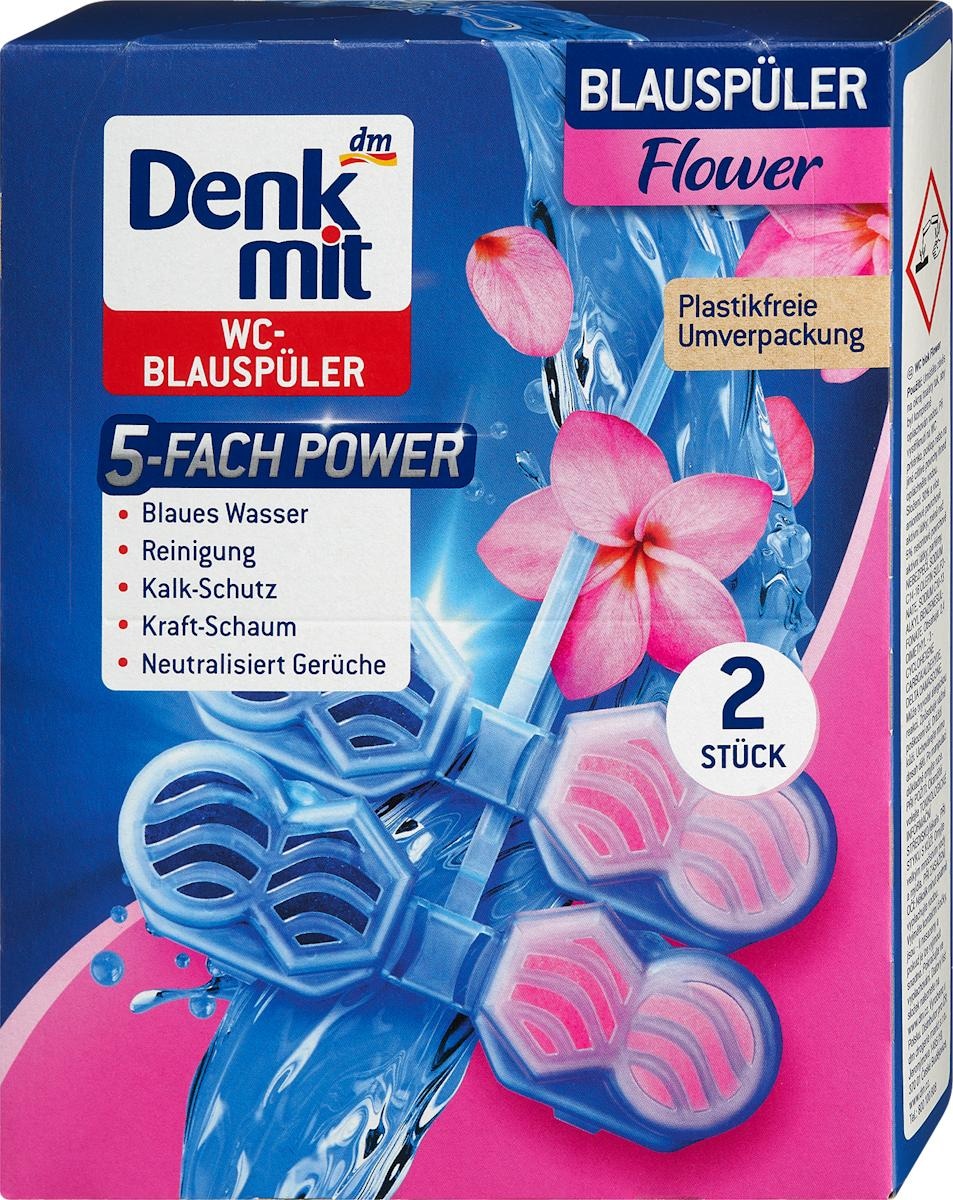 Denkmit osvježivač za WC školjku Flower Splash 2x48 g - Akcija u trgovini Dm