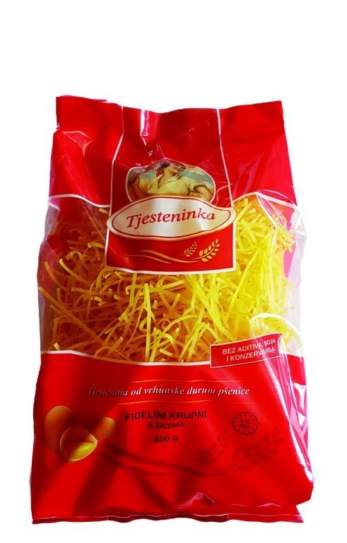 Tjestenina Fidelini krupni s jajima Tjesteninka 400 g - Akcija u trgovini NTL