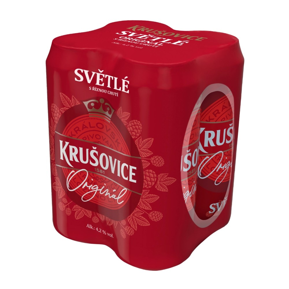 Krušovice Svijetlo pivo Original 4 x 0,5 L - Akcija u trgovini Kaufland