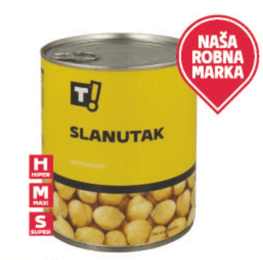 T! Slanutak 800 g - Akcija u trgovini Tommy