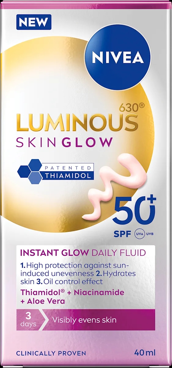 Nivea Luminous Skin glow fluid 40 ml - Akcija u trgovini Dm